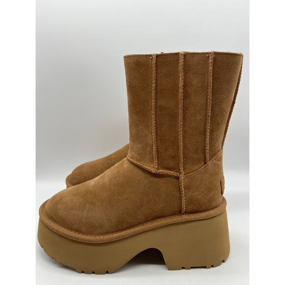 UGG Classic Twin Seam New Heights Boot Chestnut 1158313 Women's Size 7 - Picture 2 of 16